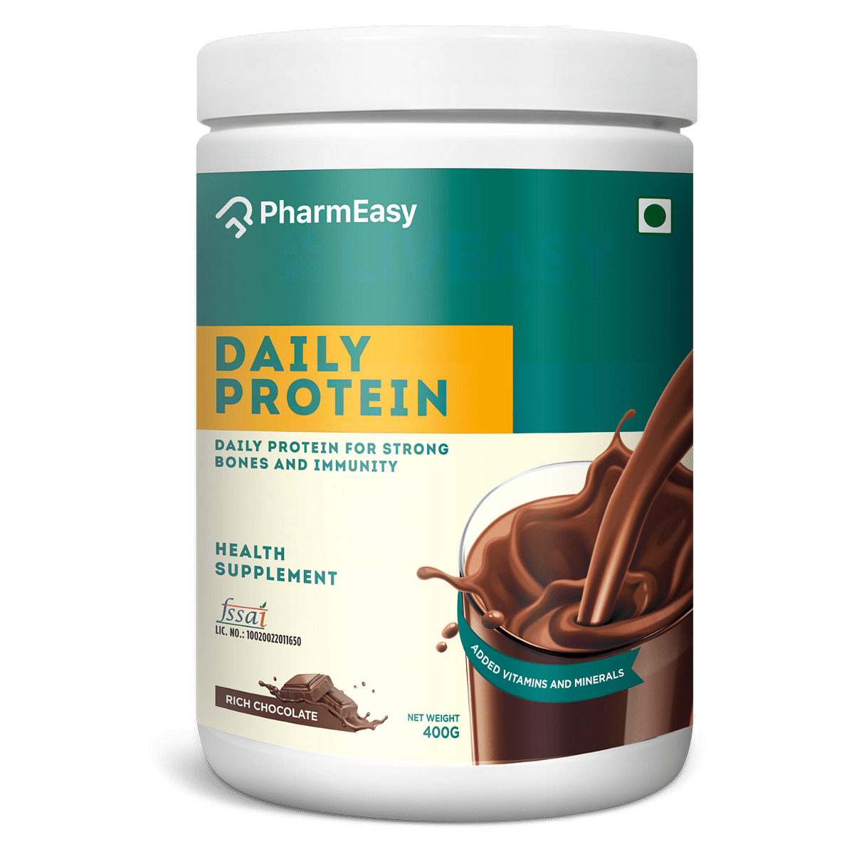 

PHARMEASY DAILY PROTEIN - PROVIDES ENERGY & VITALITY - JAR OF 400 GRAM