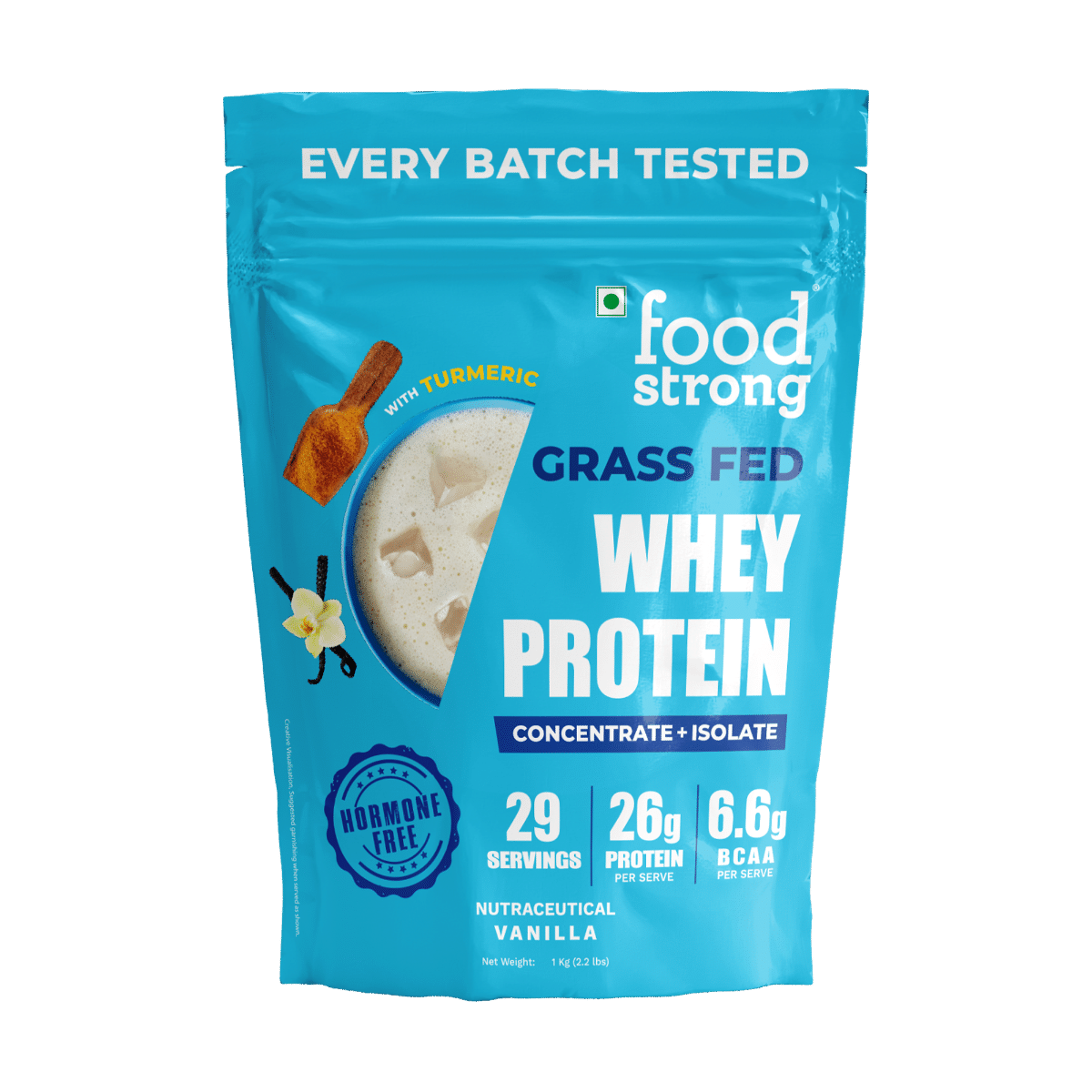 Foodstrong Whey Protein Powder (Concentrate + Isolate), Daily Protein Vanilla Flavour