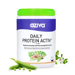 OZiva Daily Protein Activ For Men Better Stamina, Energy, & Muscular Health 