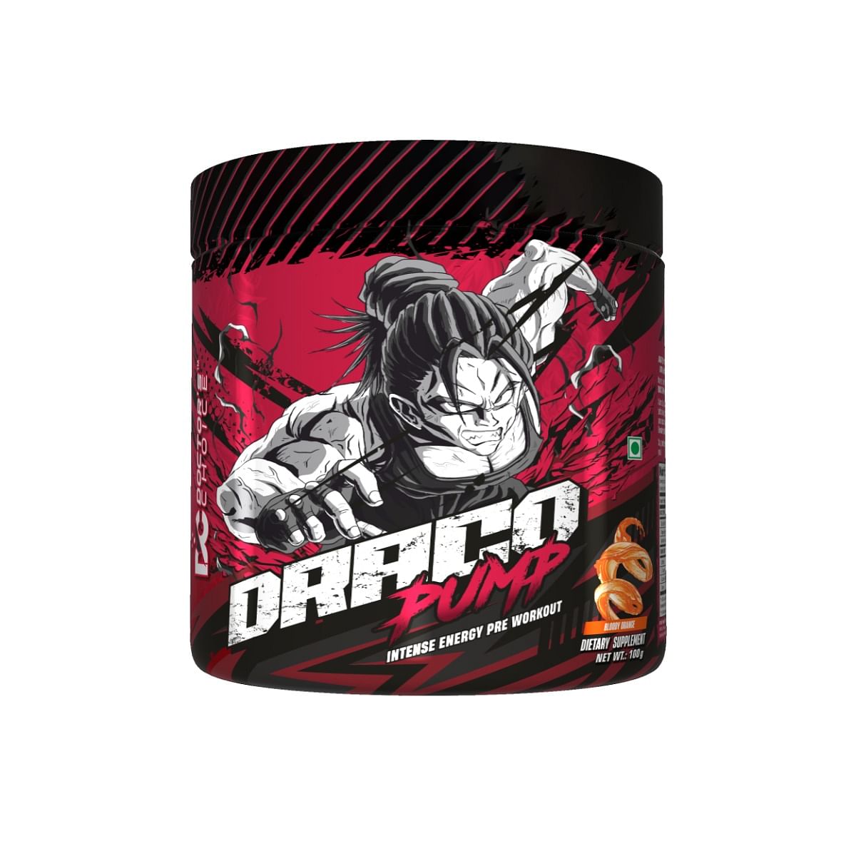 

DC DOCTORS CHOICE Pre Workout Draco Pump for Instant Clean Energy and Intense Focus, Citrulline dl-Malate, Arginine - 20 Serving (Bloody Orange) - ...