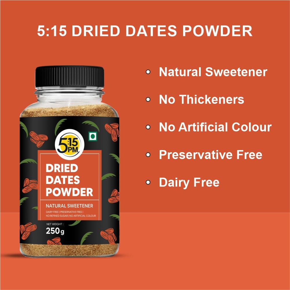 515PM Dried Dates Powder Organic (Kharik Powder) Dry Dates Powder