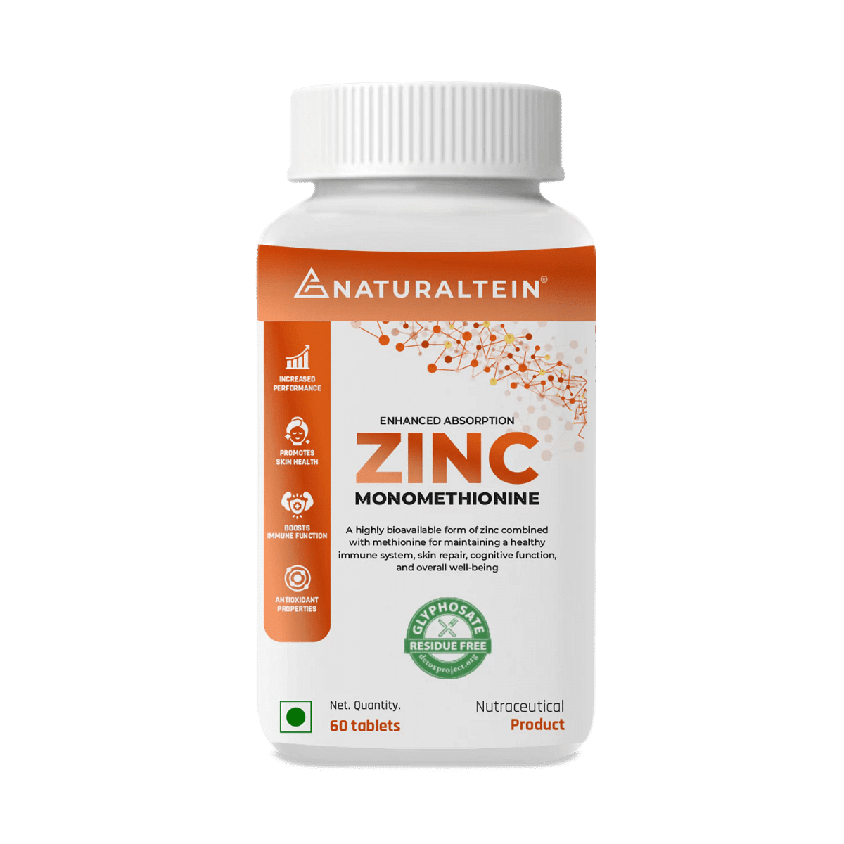 

NATURALTEIN Zinc Monomethionine - 60 Tablets