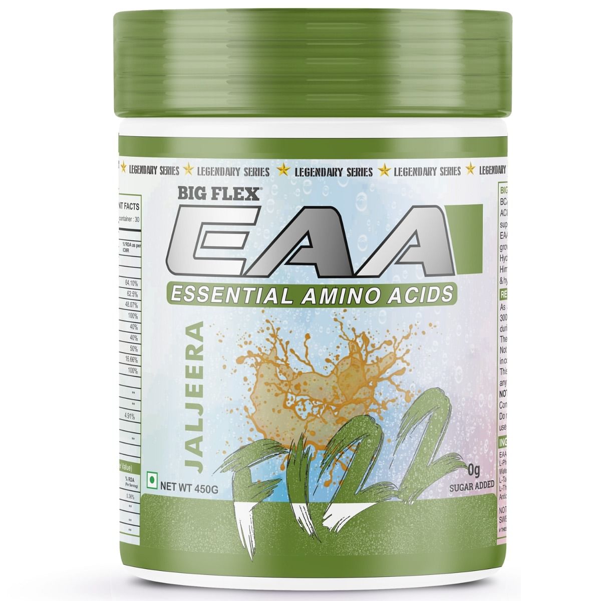 

Bigflex EAA (Essential amino acids) Jal-Jeera Fizz (450 Gm) 30 Servings