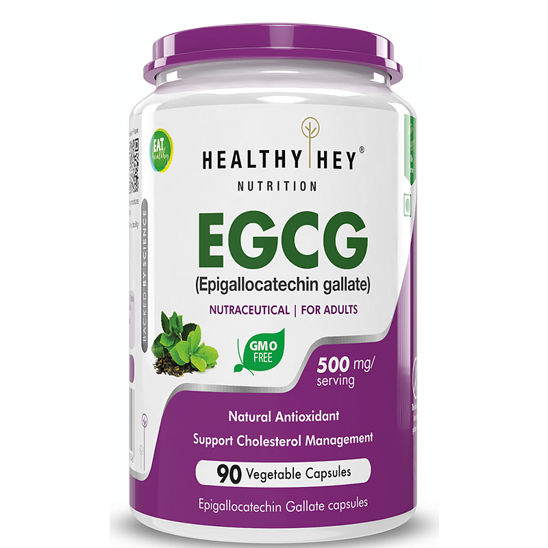 

HealthyHey Nutrition EGCG from Green Tea Extract - 500mg EGCG - Antioxidant Support - 90 Veg. Capsules