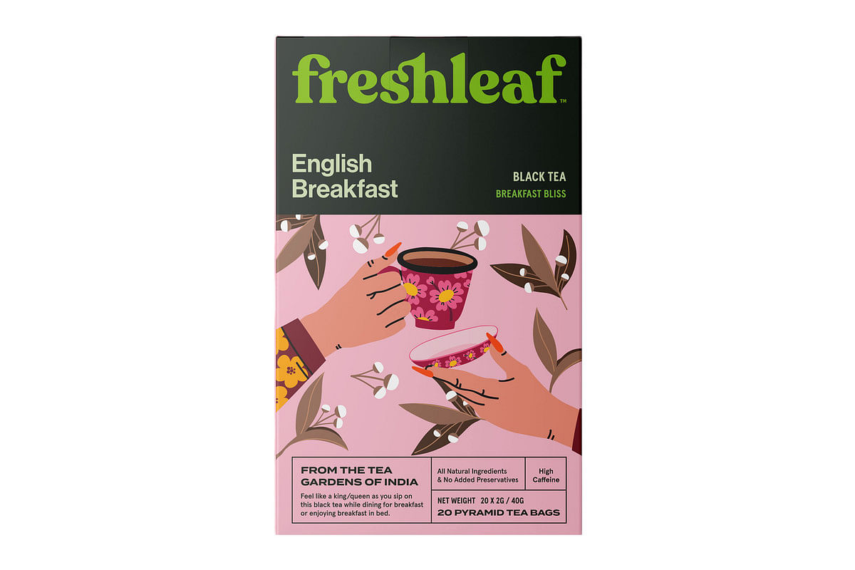 

FRESHLEAF English Breakfast Black Tea, 20 Pyramid tea bags