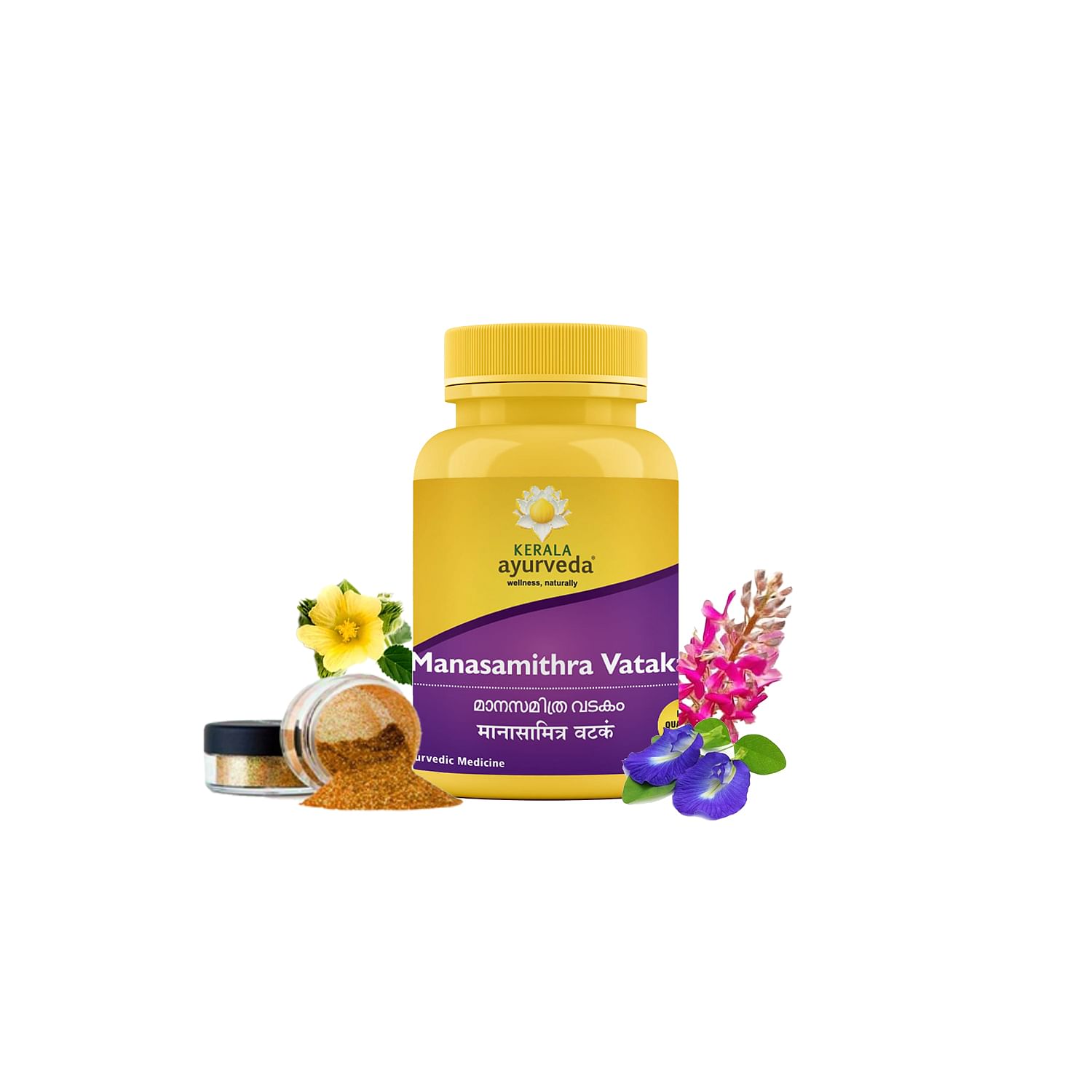 

Kerala ayurveda Manasamithravatakam Gulika - 25 count