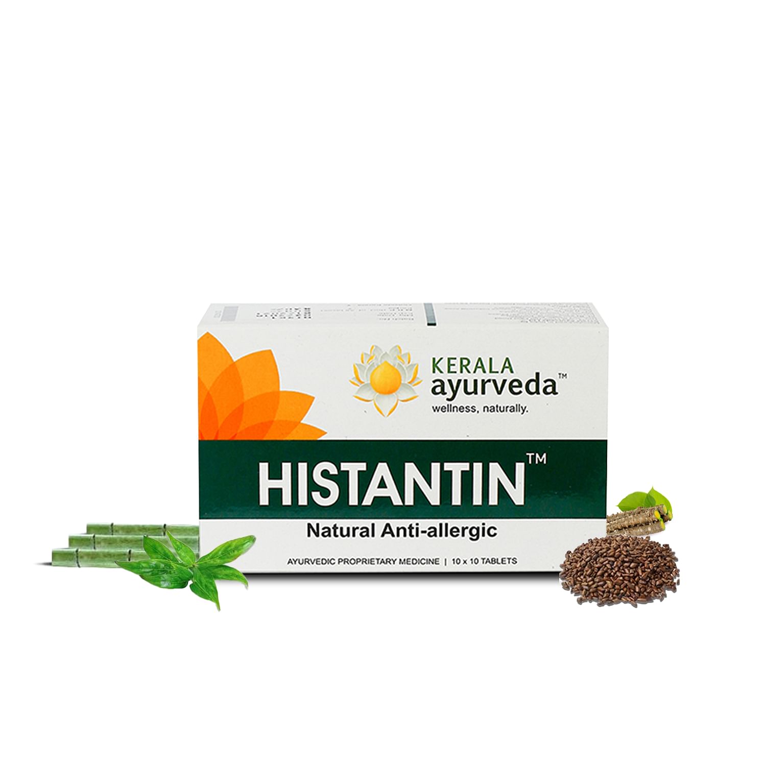 

Kerala Ayurveda Histantin Tablet |Non-Drowsy Ayurvedic Pills For Relief From Allergies | With Amla, Turmeric and Guduchi| 100 Tablets