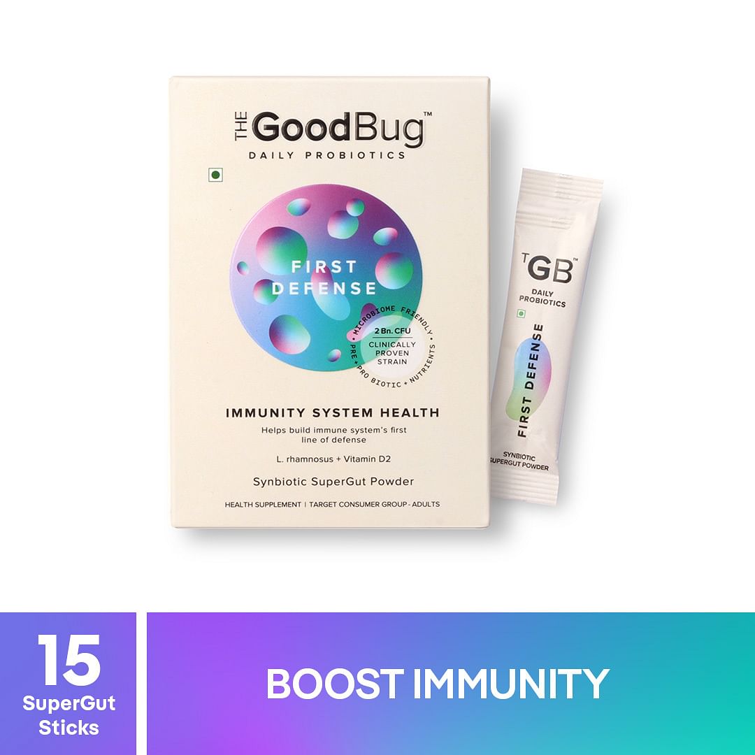 

The Good Bug First Defense SuperGut Stick |Pre + Probiotic + Nutrients | Helps Strengthen Immunity | Healthy Digestion | For Men & Women | 4g*15 st...