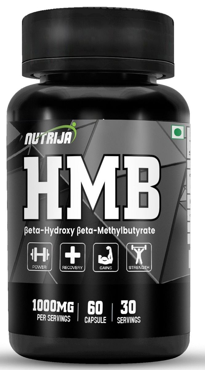 

NutriJa Lifesciences HMB 1000MG Capsules (Beta-Hydroxy Beta-Methylbutyrate) - Pure HMB 60 Capsules