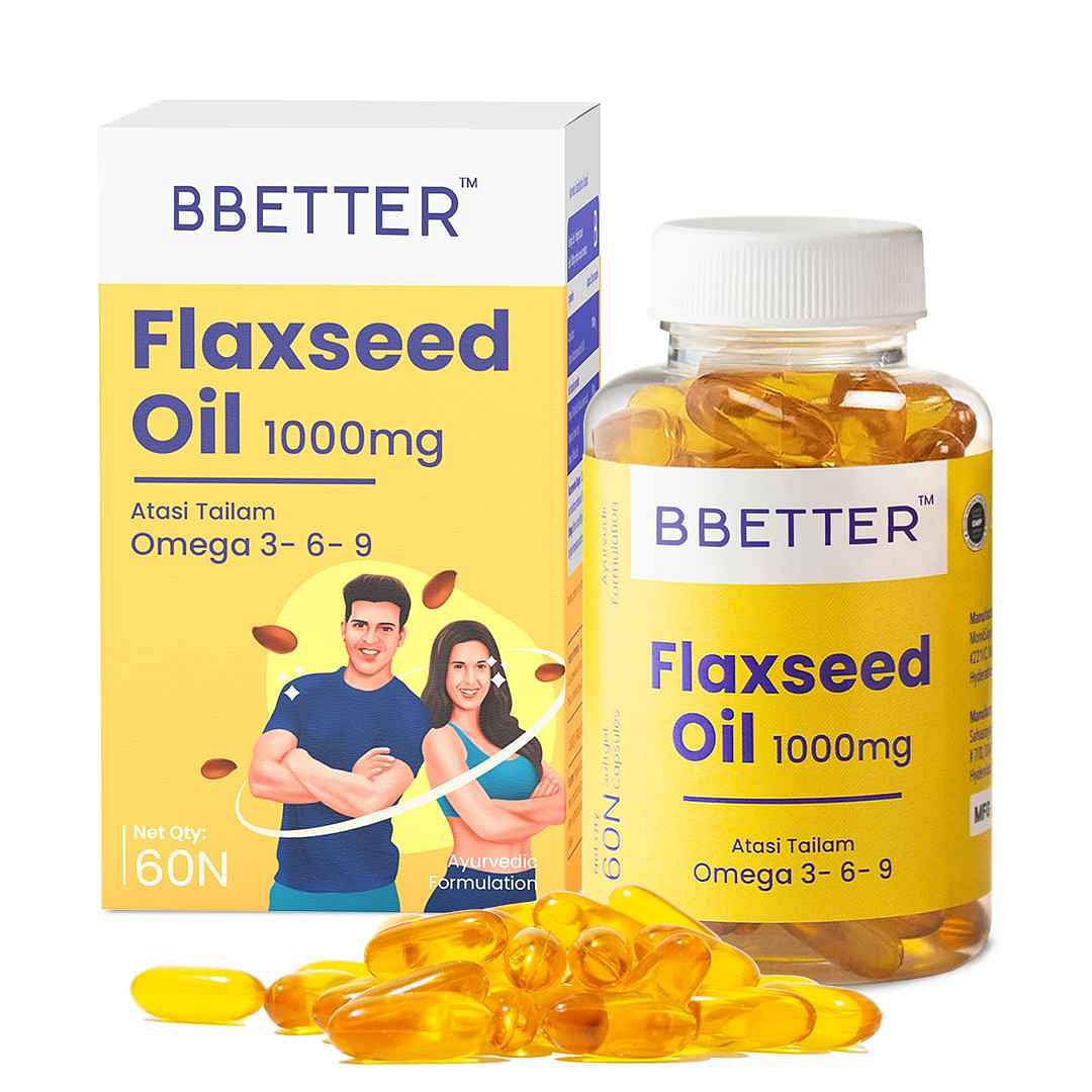 BBETTER Omega 3 6 9 Flaxseed Oil Softgels Vegetarian alternative of