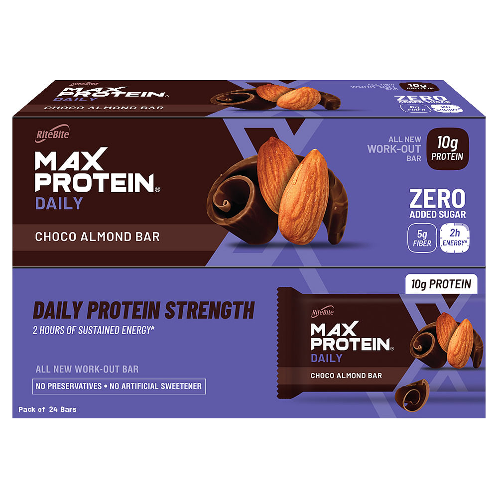 RiteBite　1.2　Max　(Pack　of　Protein　24),　Daily　Choco　Almond　Kg