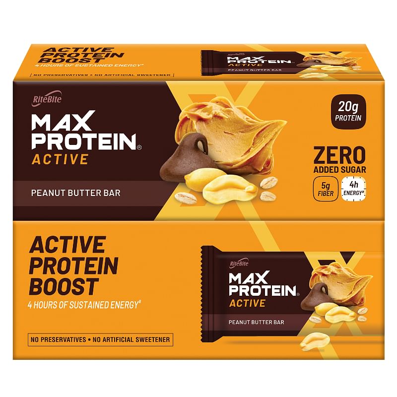 

RiteBite Max Protein Active Peanut Butter (Pack of 12), 840 g