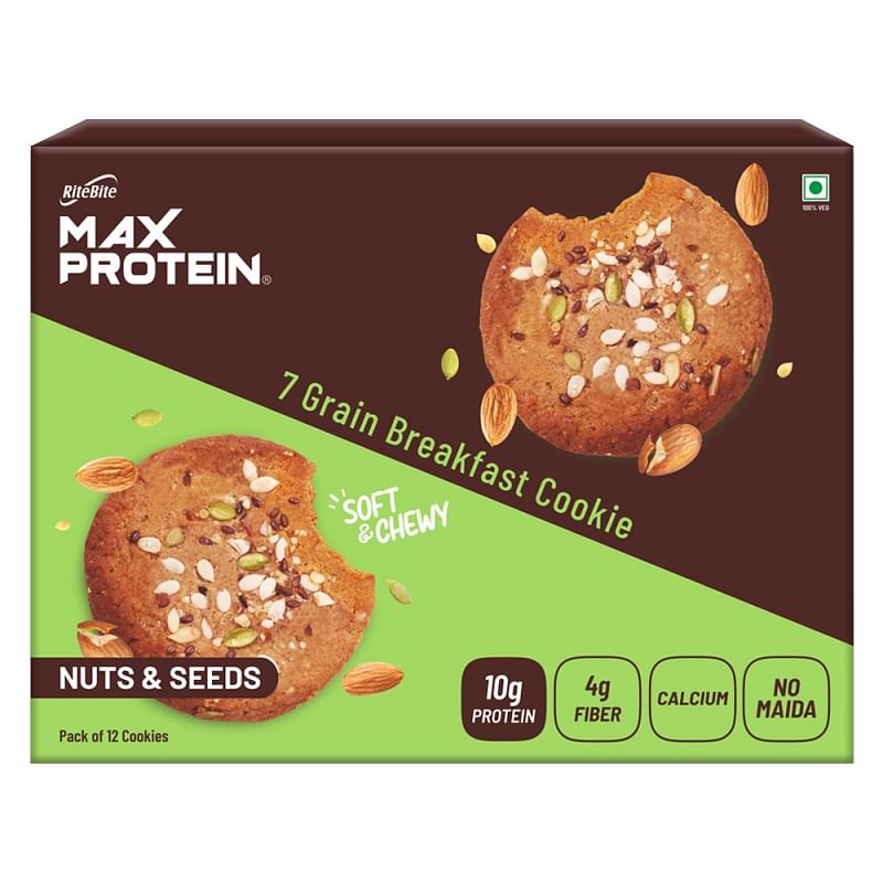 

RiteBite Max Protein Cookies Nuts & Seeds(Pack of 12), 660 g