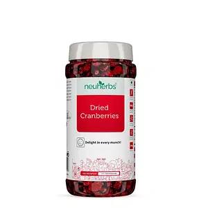 Neuherbs Dried Cranberries 150 g | Real dried fruit | High Antioxidants, Dietary Fiber | Healthy Sweet Treats | Vegan & Gluten Free Snacks