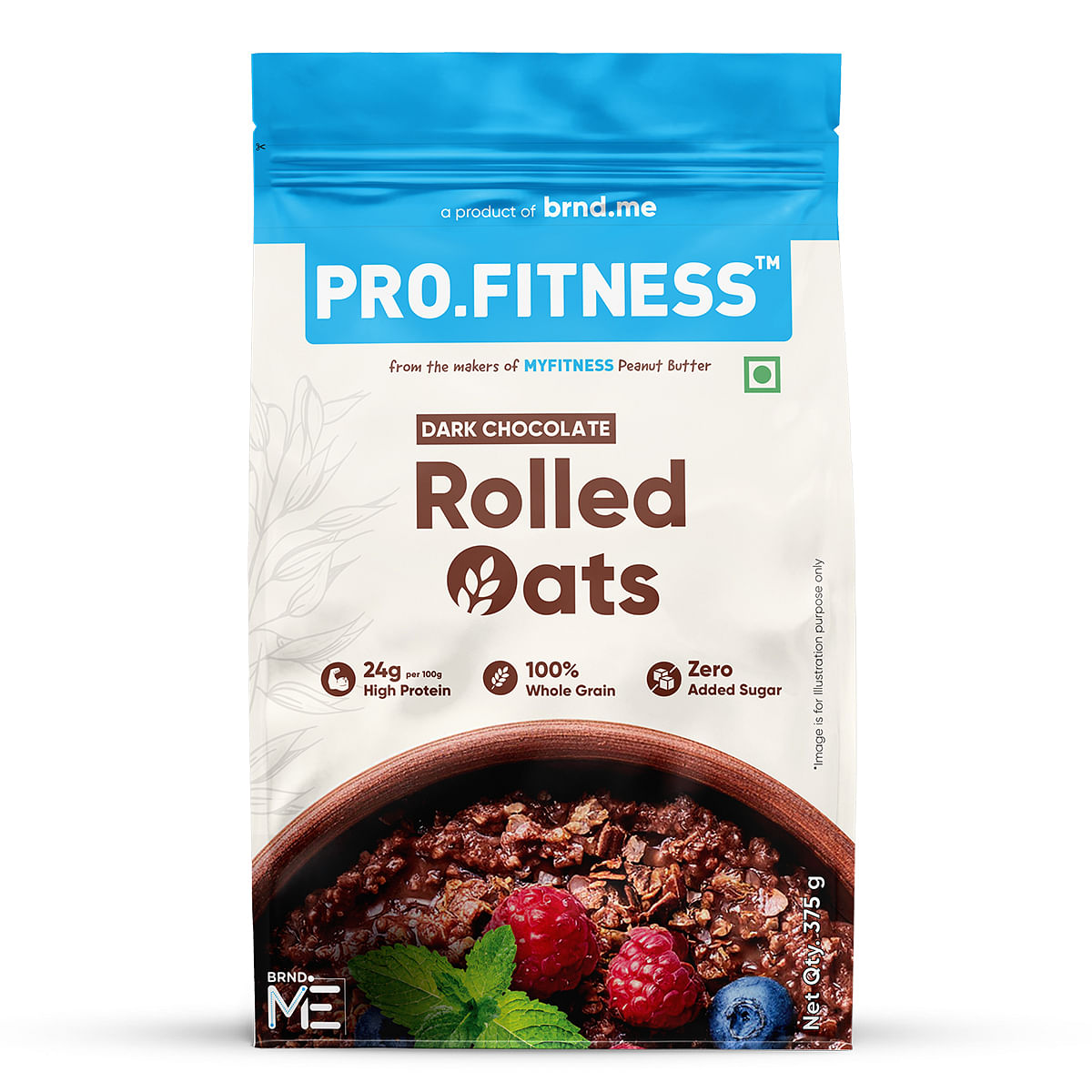 

PRO.FITNESS Dark Chocolate High Protein Oats 375g