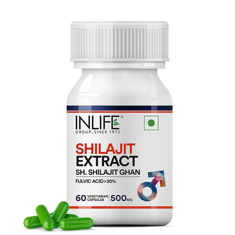 

INLIFE Pure Shilajit Extract 500mg - 60 Veg Capsules