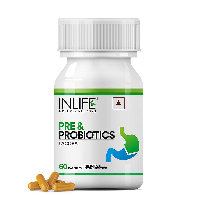 

INLIFE Prebiotics and Probiotics Supplement for Men Women - 60 Capsules (Pack of 1)