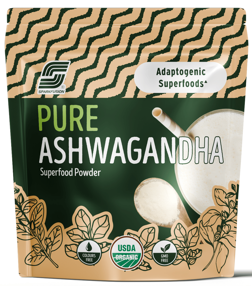

Sparkfusion Pure & Natural Ashwagandha Powder | Ayurvedic Support for Stress Relief, Mental Calmness & Anxiety Issues | Herbal Supplement/Vitality ...
