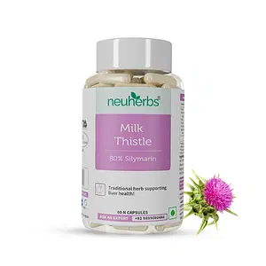 Neuherbs Milk Thistle liver detox supplement With 800 Mg Of Silymarin for Healthy Liver: 60 Capsules