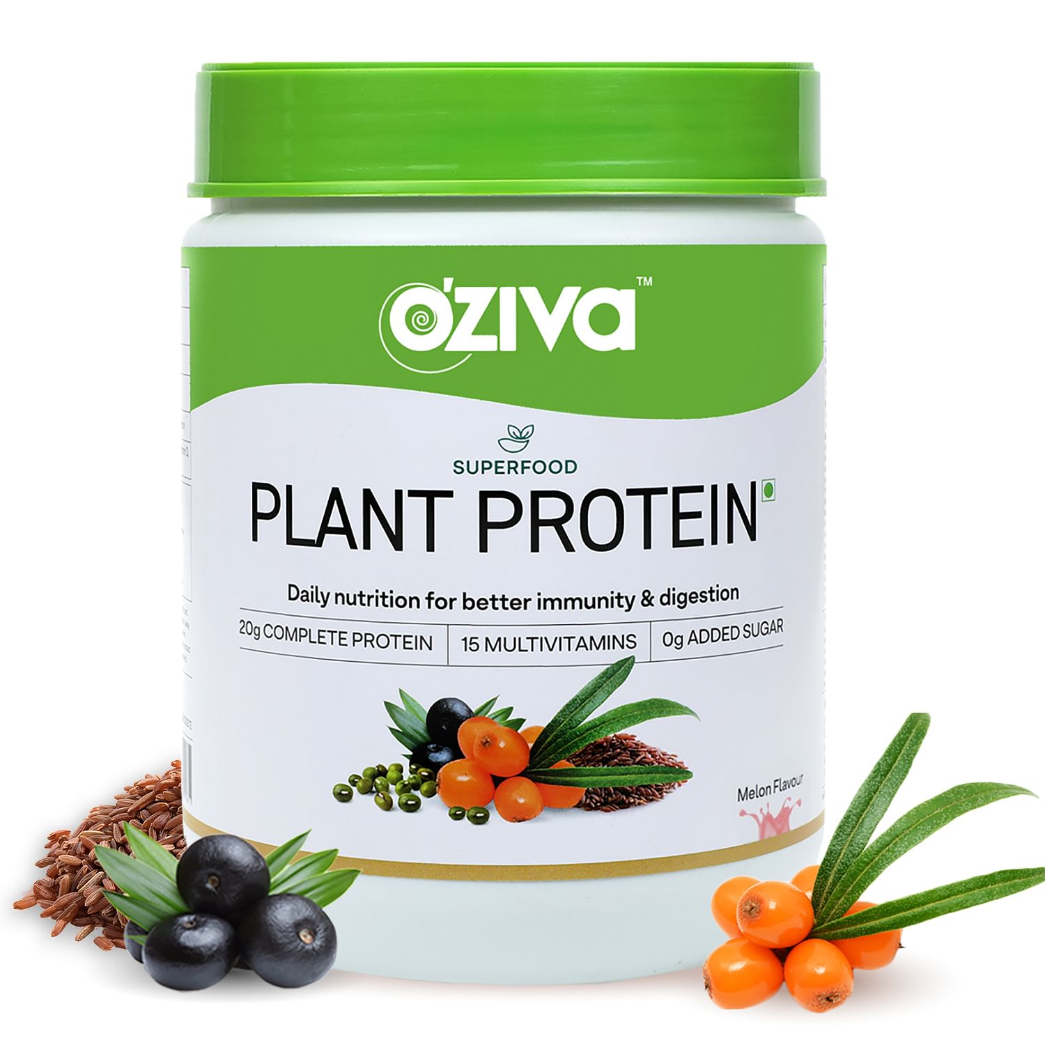 

Oziva Superfood Plant Protein Powder For Men & Women | Melon 250G | 20G Of Complete Vegan Protein Powder With Essential Vitamins & Minerals For Boo...