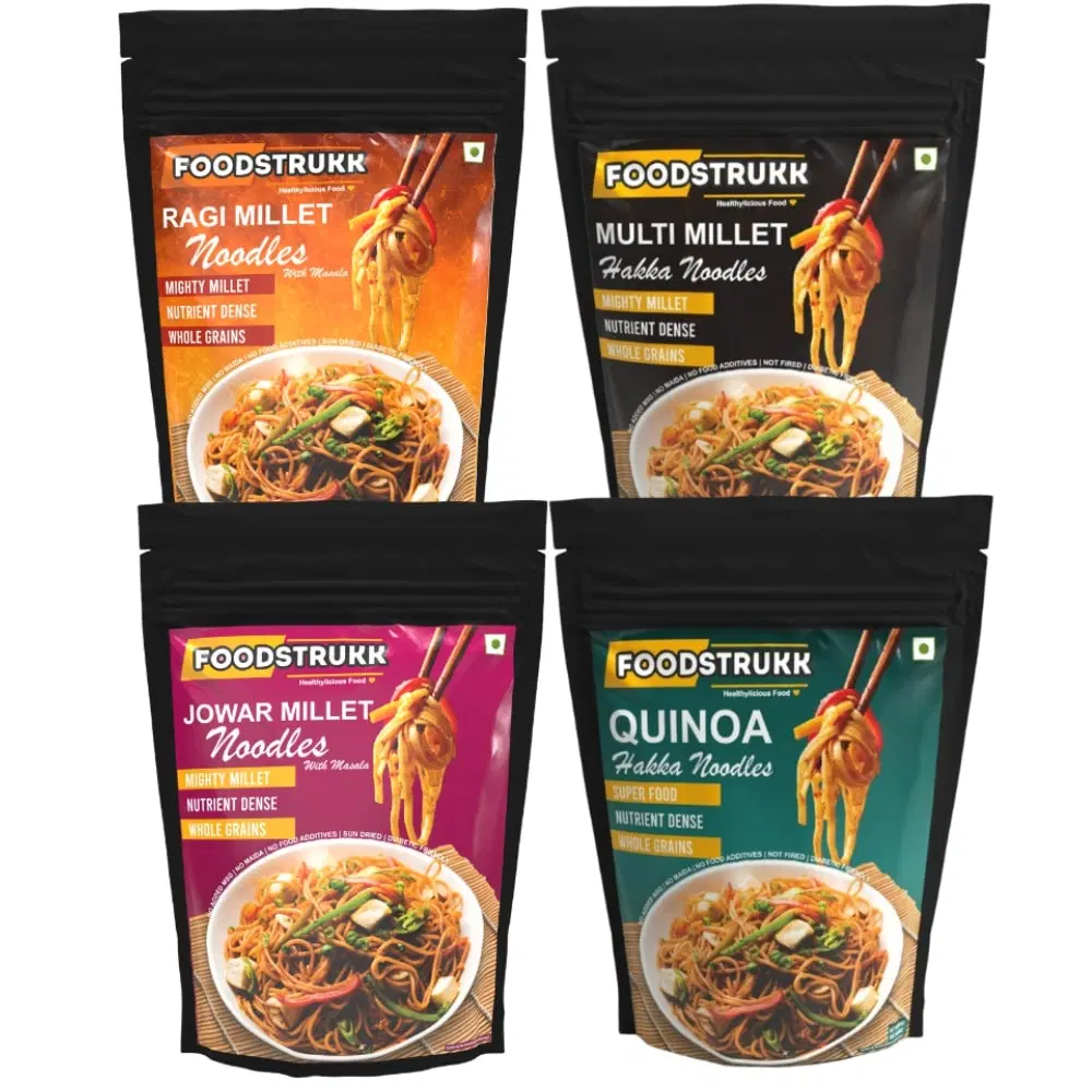 Foodstrukk Millets Noodles Ragi+ Jowar+Multi Millet+Quinoa NoodlesNo