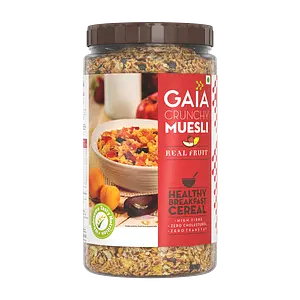 Gaia Crunchy Muesli - Real Fruit 1Kg