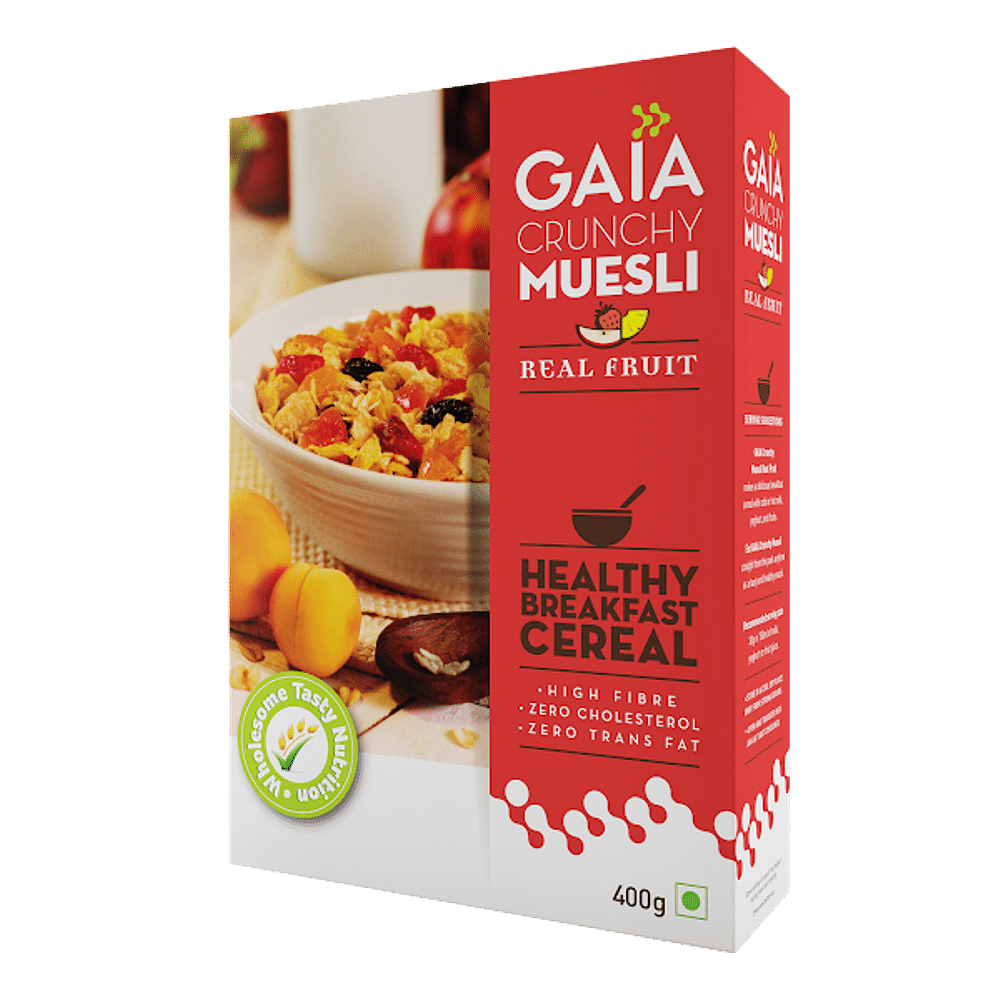 

Gaia Crunchy Muesli - Real Fruit 400g