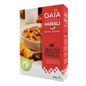 Gaia Crunchy Muesli - Real Fruit 400g