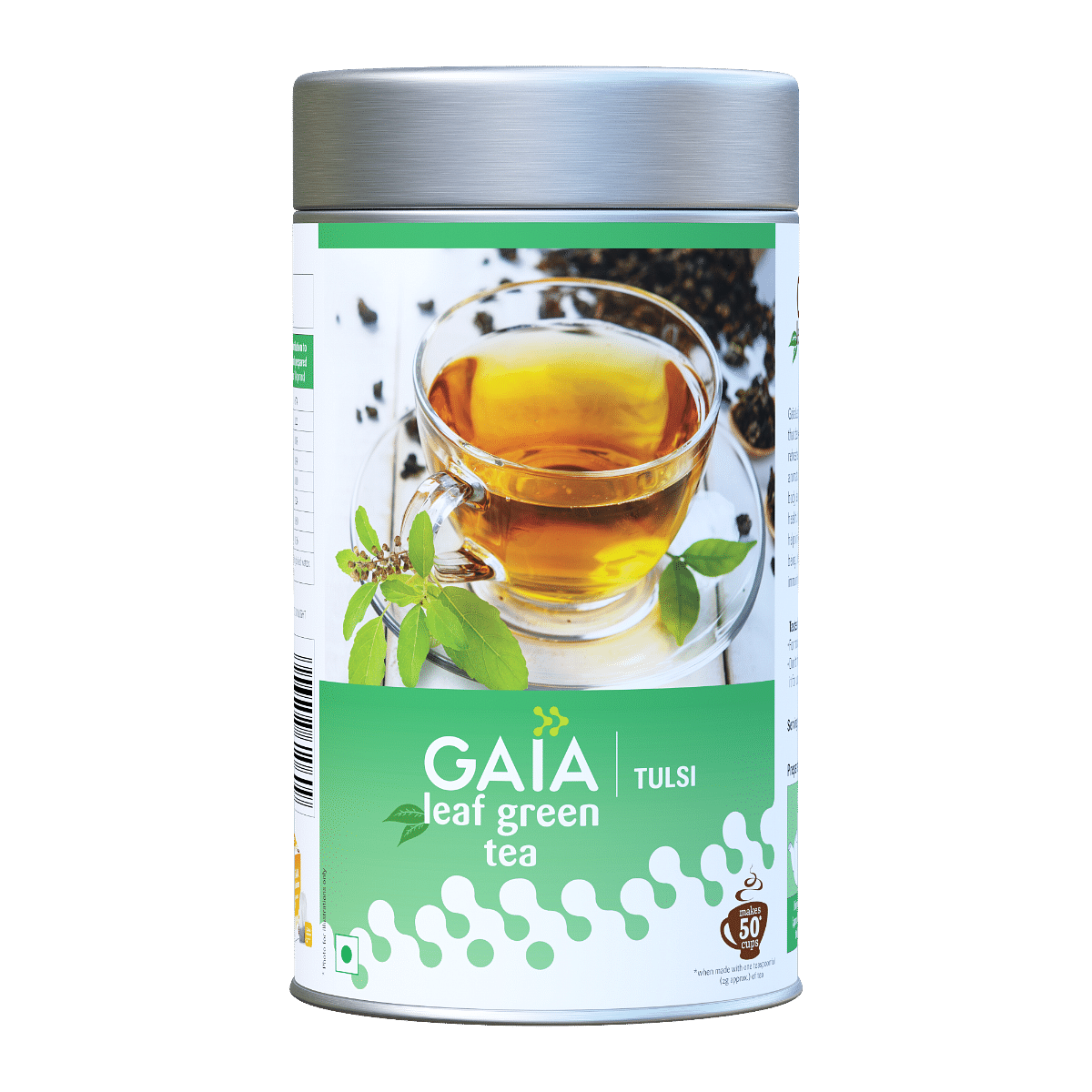 

Gaia Leaf Green Tea Caddy-Tulsi 100g