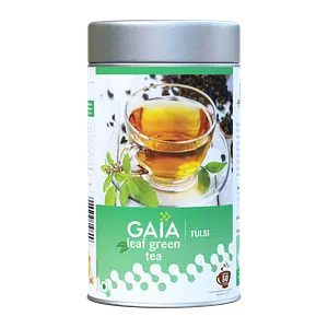 Gaia Leaf Green Tea Caddy-Tulsi 100g