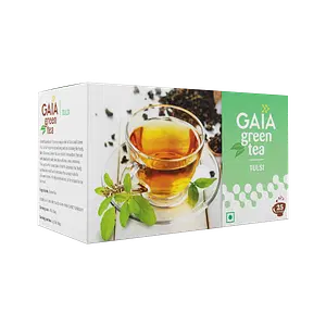 Gaia Green Tea + Tulsi-25 Tea Bags