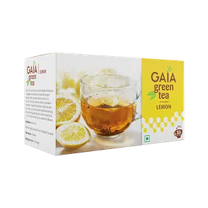 Gaia Green Tea + Lemon-25 Tea Bags