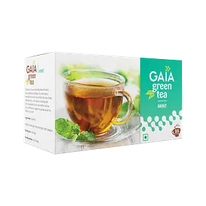 Gaia Green Tea + Mint-25 Tea Bags