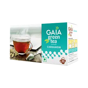 Gaia Green Tea + Cardamom -25 Tea Bag