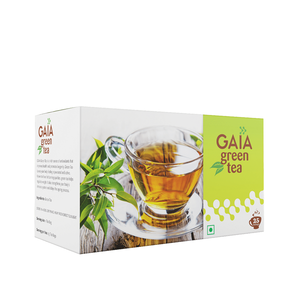 

Gaia Green Tea-25 Tea Bags