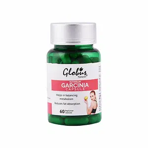Globus Naturals Garcinia Capsules for Weight Loss & Boosting Metabolism|Natural & Organic Ingrediants For Men & Women 60 Vegetarian Capsules