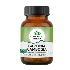 ORGANIC INDIA Garcinia Cambogia || Improve Fat Metabolism || Weight-Loss Supplement || Immunity Booster - 60 Capsule