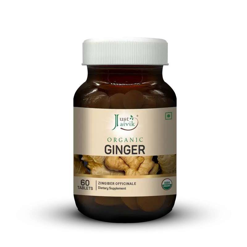 Just Jaivik Organic Ginger Tablets 600mg
