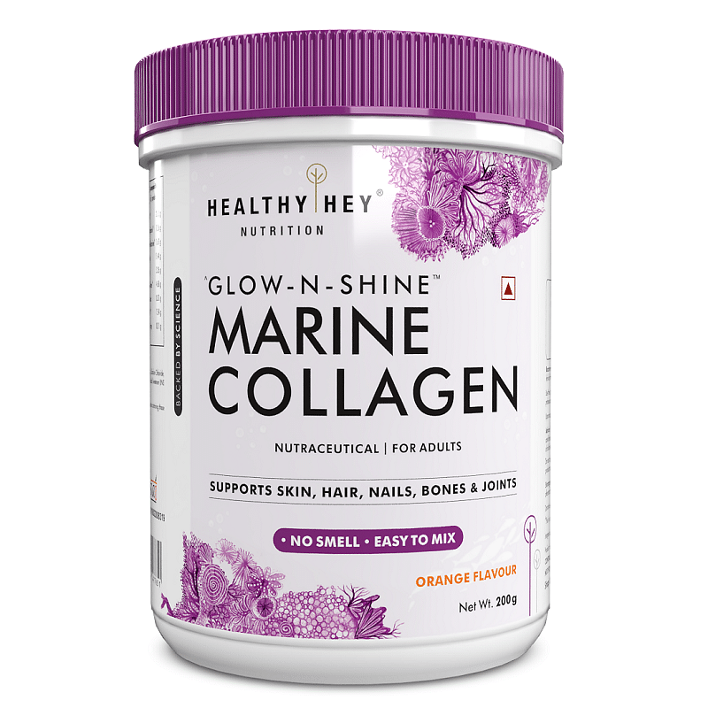 

HealthyHey Marine Collagen Powder 200g - Marine Collagen Peptides | Type 1 Collagen Protein Supplement with Hyaluronic Acid | Amino Acids for Skin,...