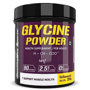 HealthyHey Sports Glycine Powder - Unflavoured - 200g