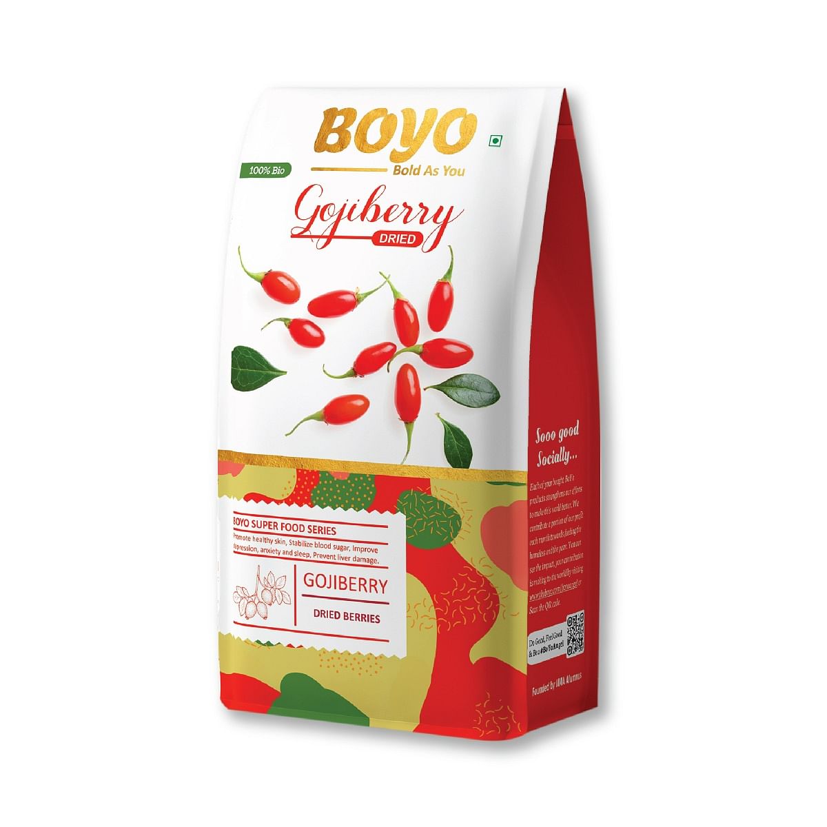 

BOYO Exotic Dried Whole Gojiberry 200g, 100% Vegan & Gluten Free, Unsweetened