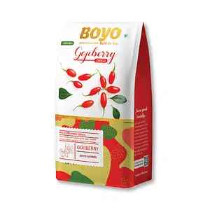 BOYO Exotic Dried Whole Gojiberry 200g, 100% Vegan & Gluten Free, Unsweetened