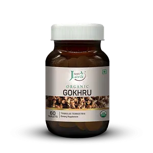 Just Jaivik Organic Gokhru Tablets - 600mg