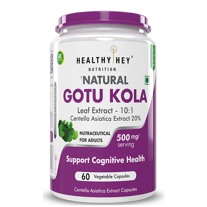 

Healthyhey Nutrition Gotukola Leaf Extract 500 mg 60 capsules
