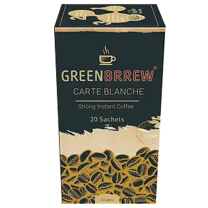 Greenbrrew Instant Green Coffee - Strong - 20 Sachets
