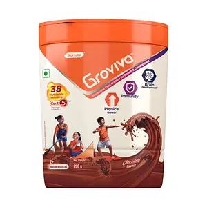 Groviva Wholesome Child Nutrition for Growth & Development - Jar (Chocolate Flavored)