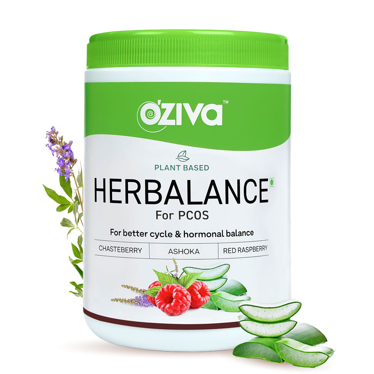 

Oziva Plant Based Herbalance For Pcos 250g | 50 Serving | Chasteberry | Shatavari | Ashoka | Hormonal Balance