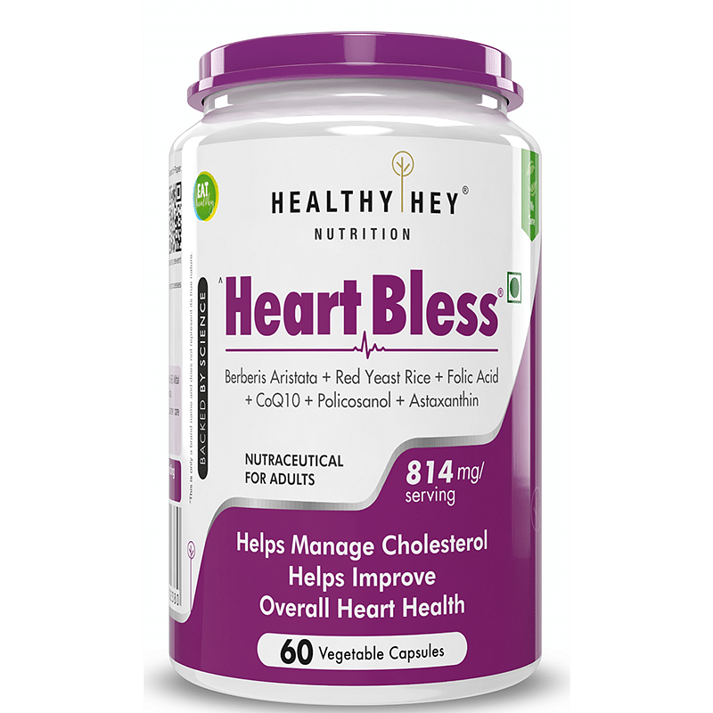 

HealthyHey Nutrition Heart Bless -60 Vegetable Capsules