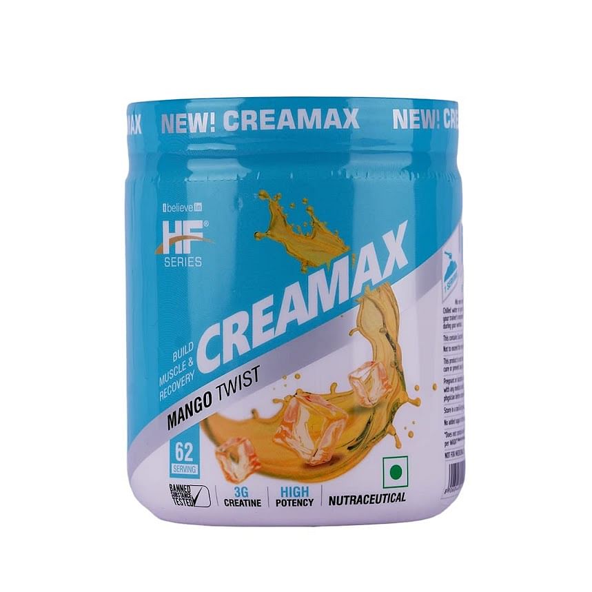 

Healthfarm HF Series Creamax Flavoured Creatine Monohydrate (250gm,Mango Delight)