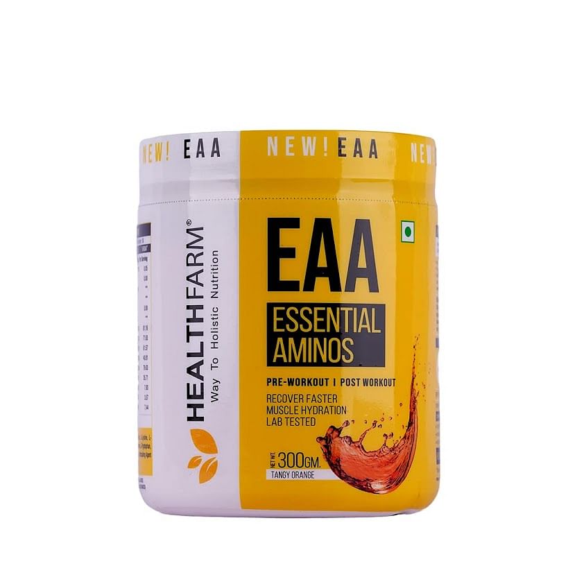 

Healthfarm EAA Hydration | EAAs + BCAAs Powder | Muscle Recovery, Strength, Muscle Building, Endurance | 10G Essential Amino Acids - 30 Servings |3...